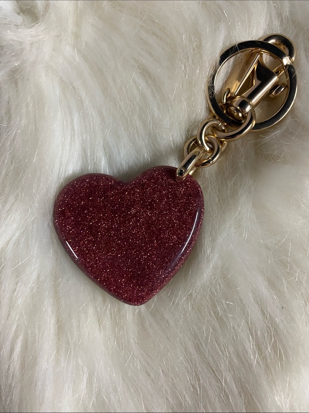 Coach Resin Heart Bag/key charm - Picture 3 of 4